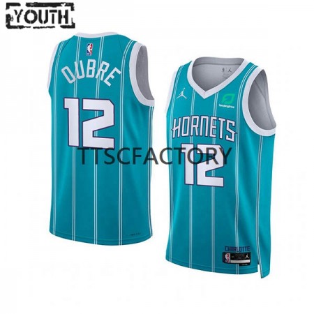 Kinder NBA Charlotte Hornets Trikot Kelly Oubre 12 Nike 2022-23 Jordan Edition Teal Swingman
